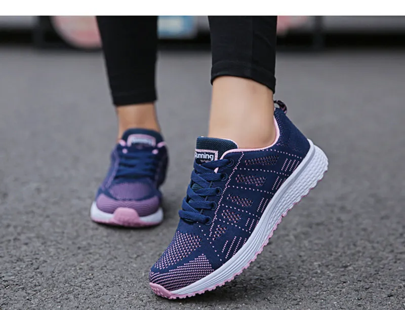 FlexElevate Women's Fashion Blue Sneakers
