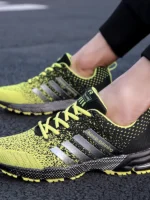 FlexElevate Lightweight Green Running Shoes