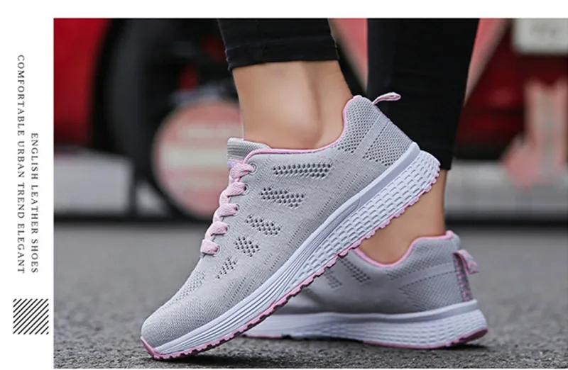 FlexElevate Women's Fashion Pink Sneakers