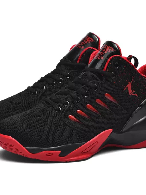 FlexElevate Women Red Mesh Basketball Sport Shoes