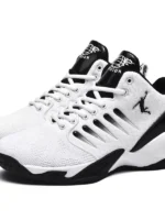 FlexElevate Women White Mesh Basketball Sport Shoes