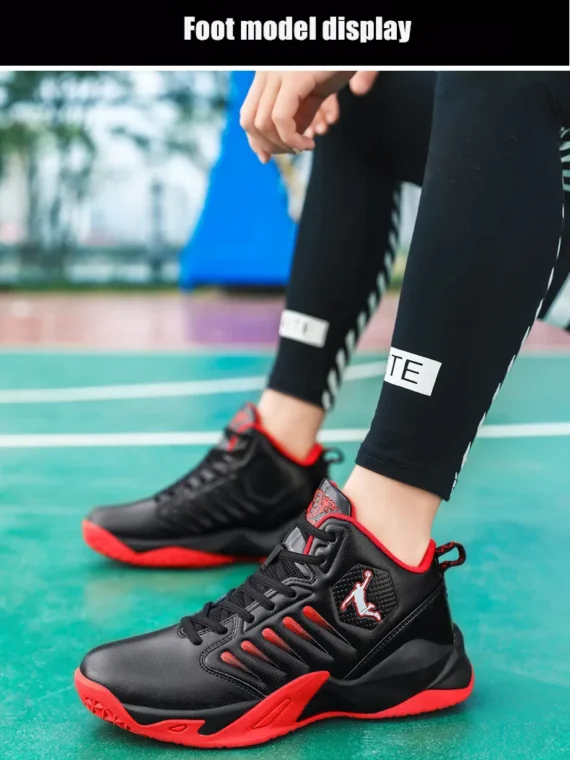 FlexElevate Women Red Plush Basketball Sport Shoes