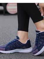 FlexElevate Women's Fashion Blue Sneakers