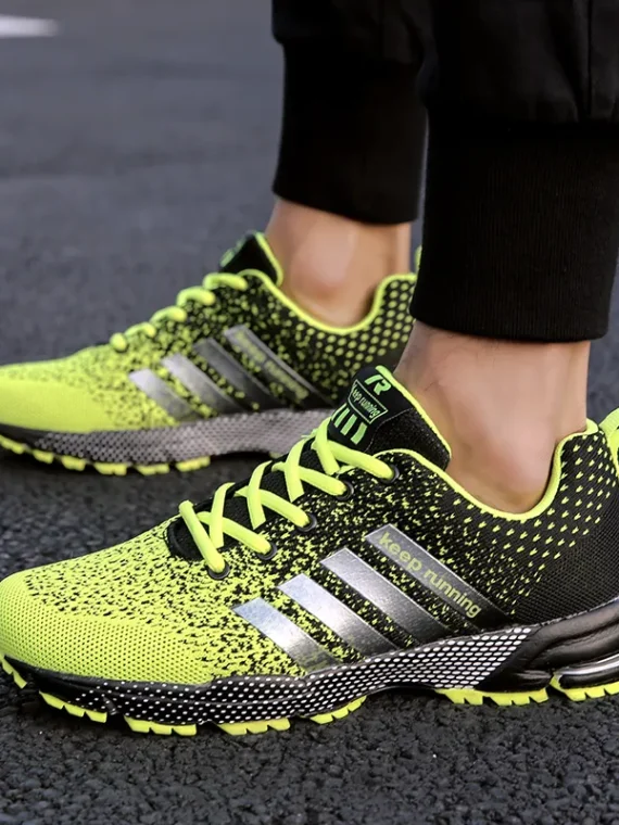 FlexElevate Lightweight Green Running Shoes