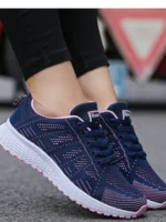 FlexElevate Women's Fashion Blue Sneakers