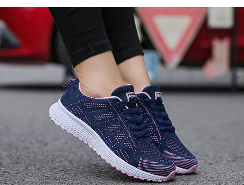 FlexElevate Women's Fashion Blue Sneakers