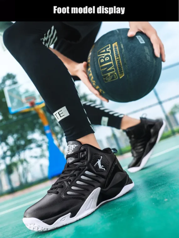 FlexElevate Women Black Plush Basketball Sport Shoes