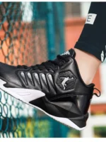 FlexElevate Women Black Plush Basketball Sport Shoes