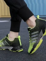 FlexElevate Lightweight Green Running Shoes