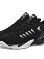 FlexElevate Women Black Mesh Basketball Sport Shoes