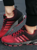 FlexElevate Lightweight Red Running Shoes