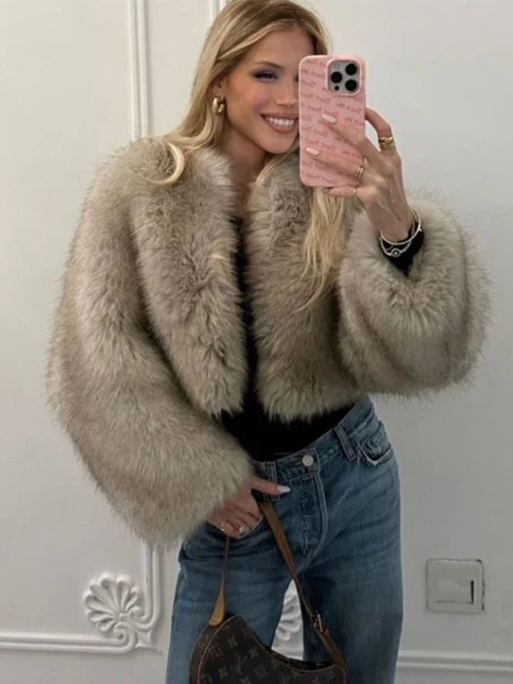 Flexelevate Winter Gradient Faux Fur Jacket