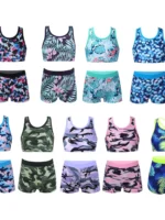 Flexelevate Girls Tankini Swimsuit Set