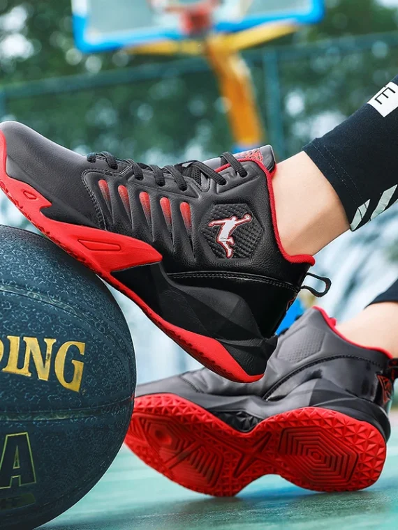 FlexElevate Women Red Plush Basketball Sport Shoes