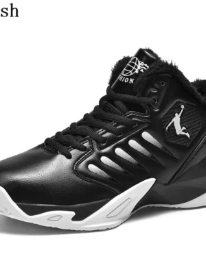 FlexElevate Women Black Plush Basketball Sport Shoes