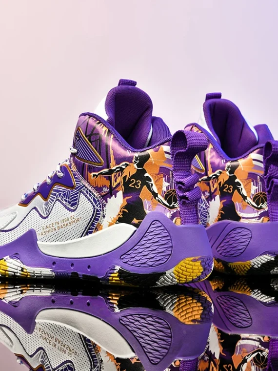 FlexElevate Purple Basketball Shoes For Women
