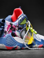 FlexElevate Blue Basketball Shoes For Women