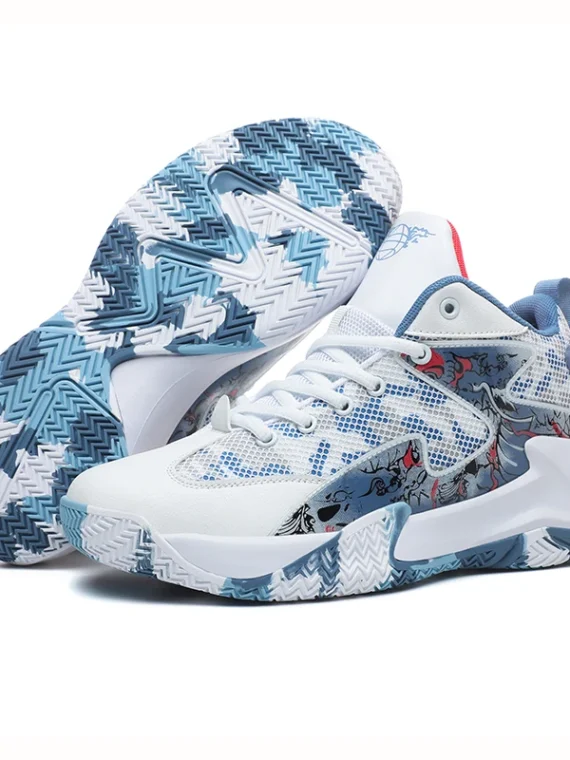 FlexElevate Lightweight Blue Basketball Shoes