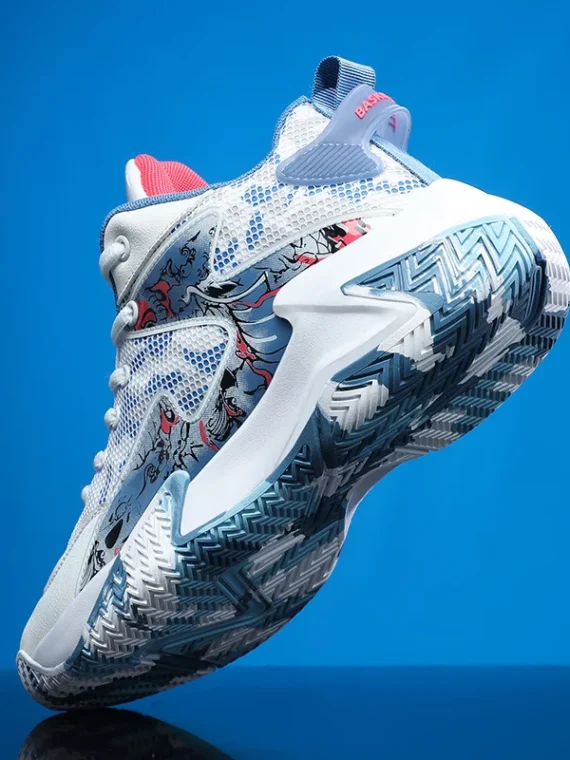 FlexElevate Lightweight Blue Basketball Shoes