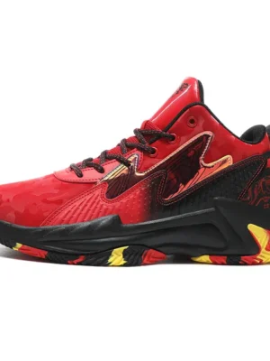 FlexElevate Red Lightweight Basketball Shoes