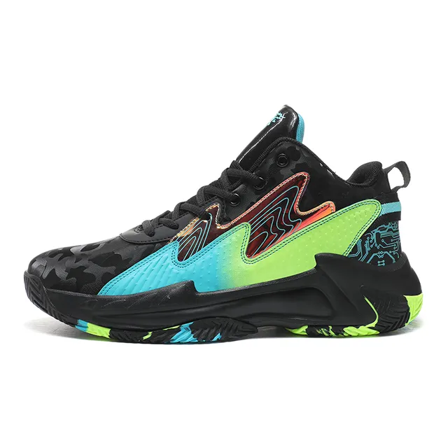 FlexElevate Green Lightweight Basketball Shoes