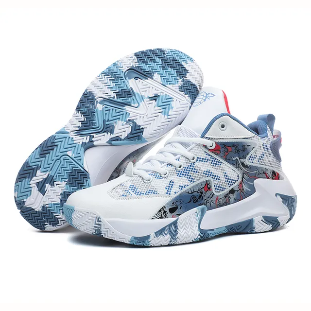 FlexElevate Lightweight Blue Basketball Shoes