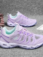 Flexelevate Women's Black/Purple Basketball Flip Flop Slide Shoes