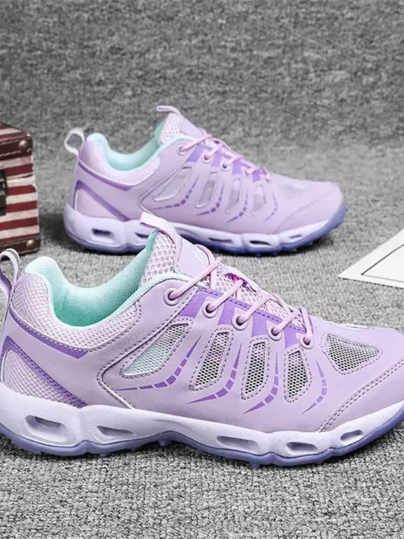 Flexelevate Women's Black/Purple Basketball Flip Flop Slide Shoes