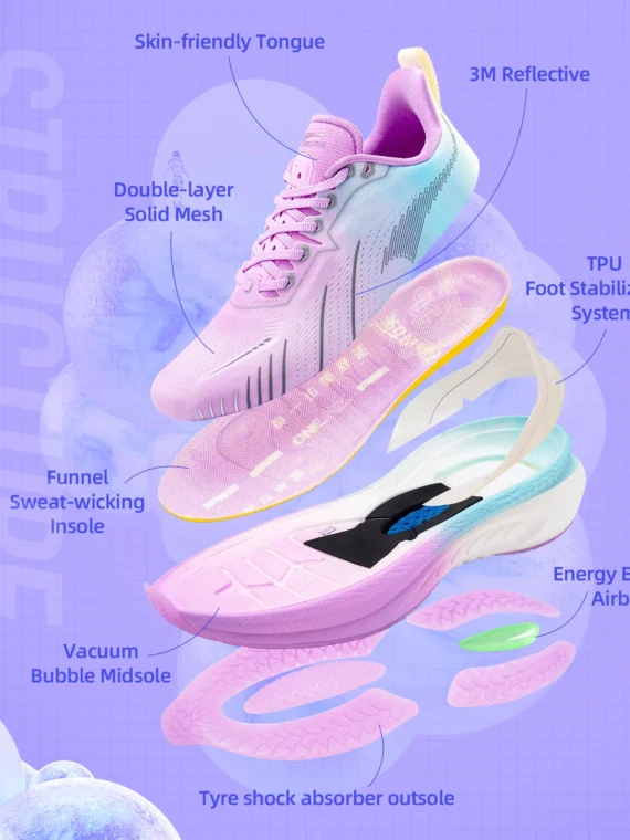 Red Women's Running Shoes by FlexElevate