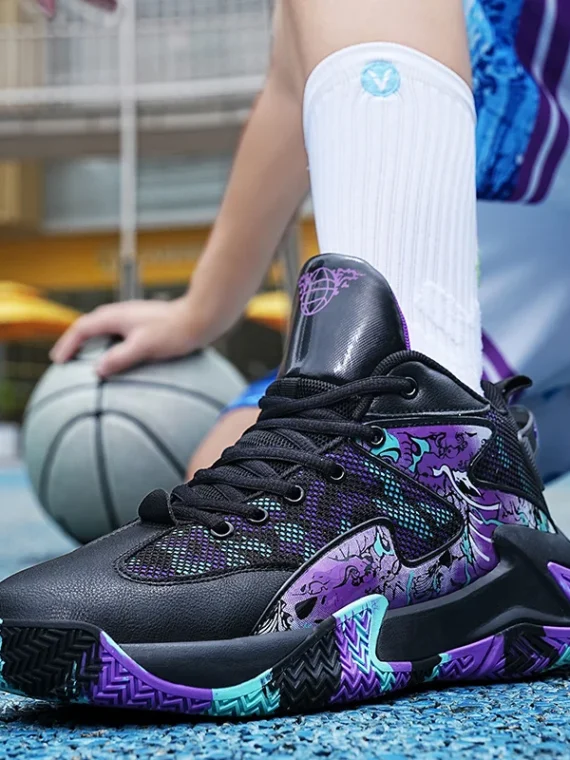 FlexElevate Purple Lightweight Basketball Shoes