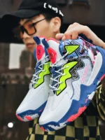 FlexElevate Blue Basketball Shoes For Women