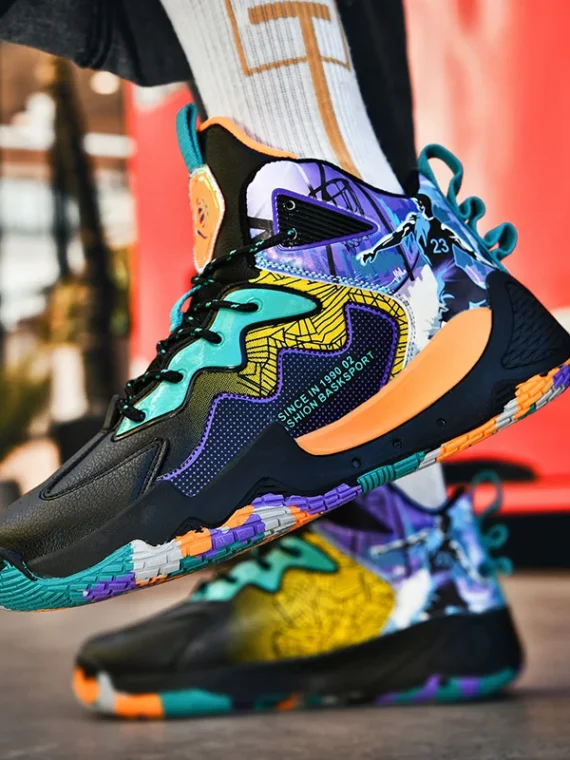 FlexElevate Black Basketball Shoes For Women