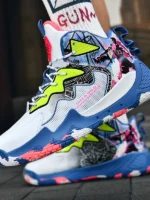 FlexElevate Blue Basketball Shoes For Women