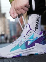 FlexElevate White Lightweight Basketball Shoes