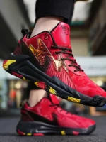 FlexElevate Red Lightweight Basketball Shoes