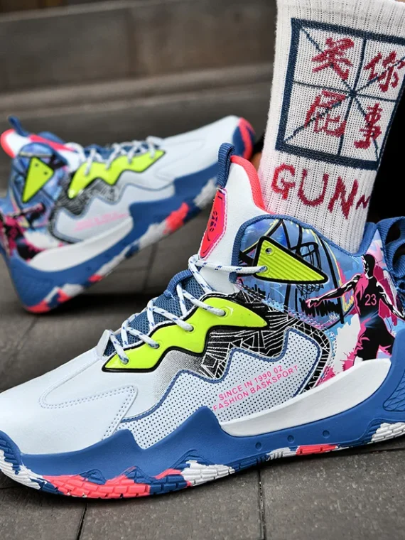 FlexElevate Blue Basketball Shoes For Women