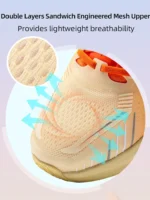 White Women's Running Shoes by FlexElevate