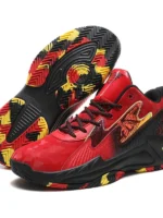 FlexElevate Red Lightweight Basketball Shoes