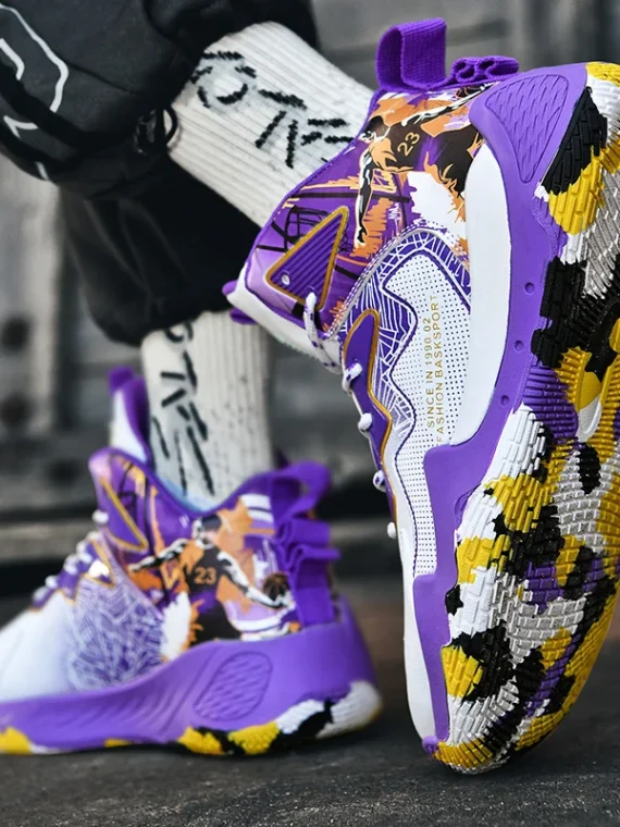 FlexElevate Purple Basketball Shoes For Women