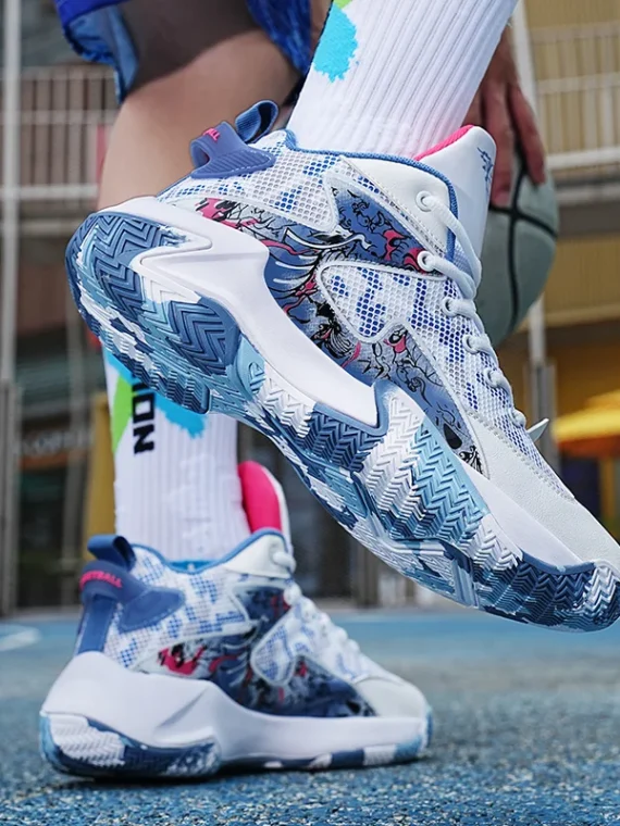 FlexElevate Lightweight Blue Basketball Shoes