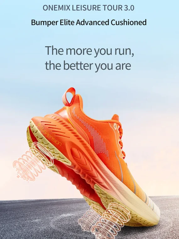 Orange Women's Running Shoes by FlexElevate