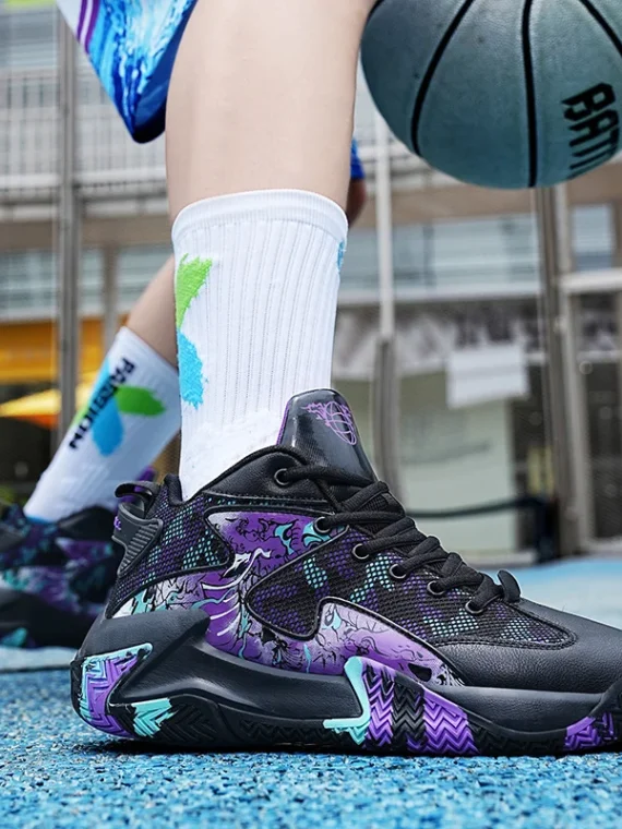 FlexElevate Purple Lightweight Basketball Shoes