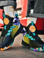 FlexElevate Black Basketball Shoes For Women