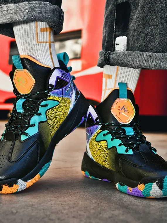 FlexElevate Black Basketball Shoes For Women