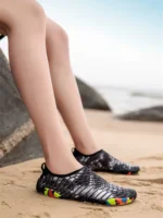 Flexelevate Women's White Mesh Closed Toe Sandals