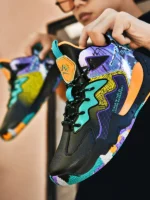 FlexElevate Black Basketball Shoes For Women