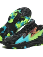 FlexElevate Green Lightweight Basketball Shoes
