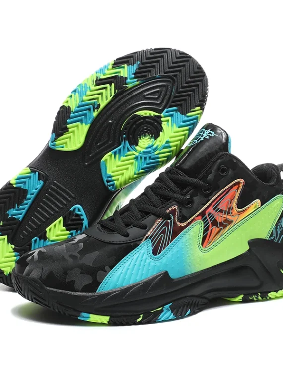 FlexElevate Green Lightweight Basketball Shoes