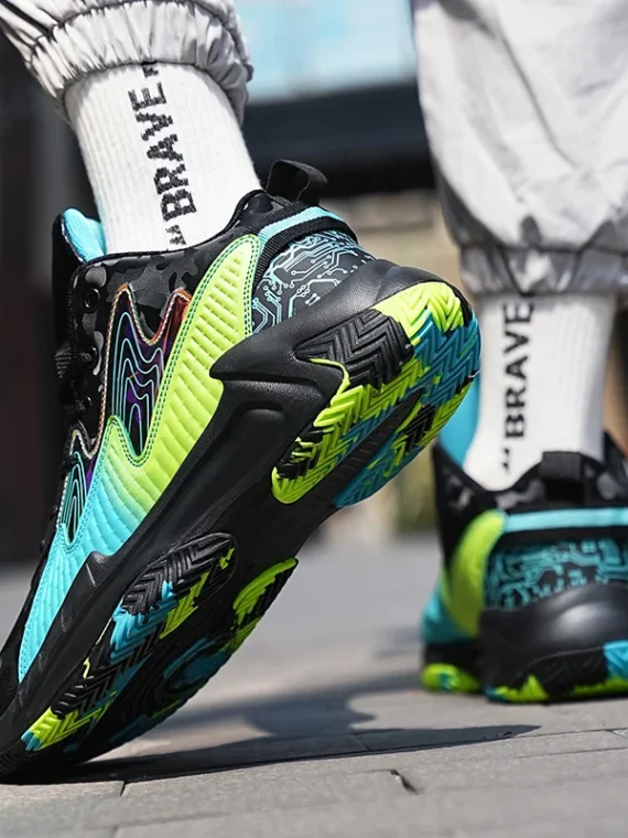 FlexElevate Green Lightweight Basketball Shoes