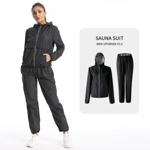 Flexelevate Sauna Suit Women Loose Gym Clothing Sets